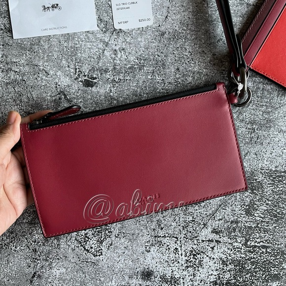 NWT Coach Leather SLG Trio - Picture 4 of 7